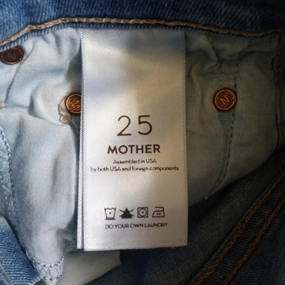 Mother high waisted looker spiked heels to tractor wheels women's size 25 - Picture 8 of 11